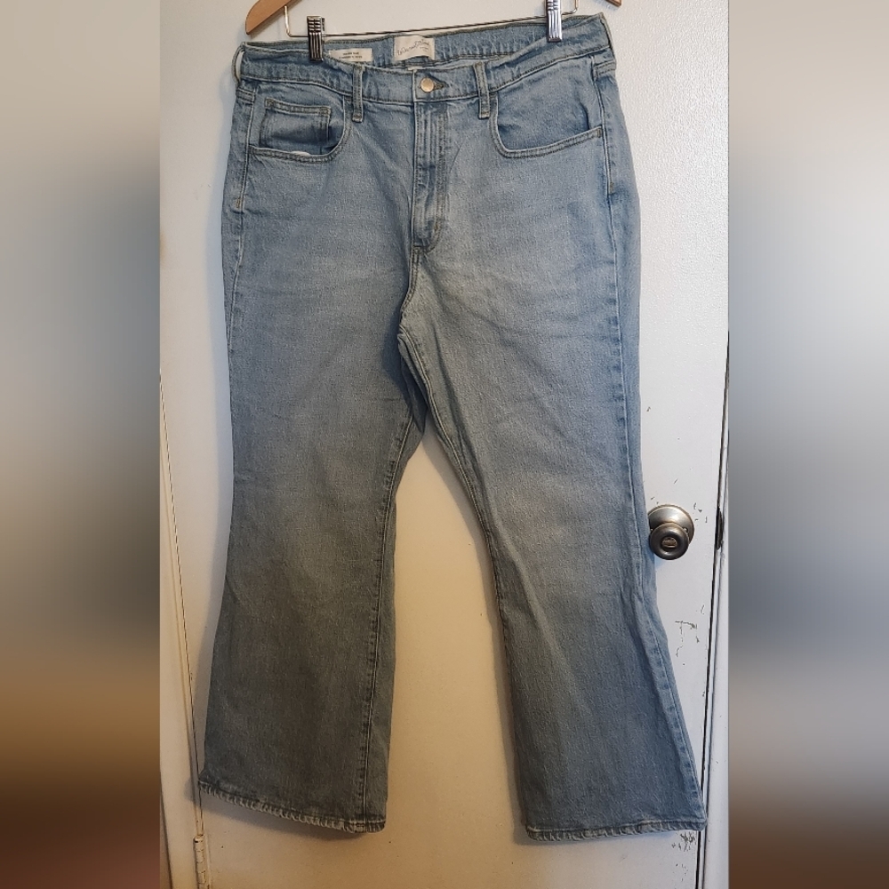 Universal Thread Light Blue Denim Pants High Rise Flare - Picture 4 of 5